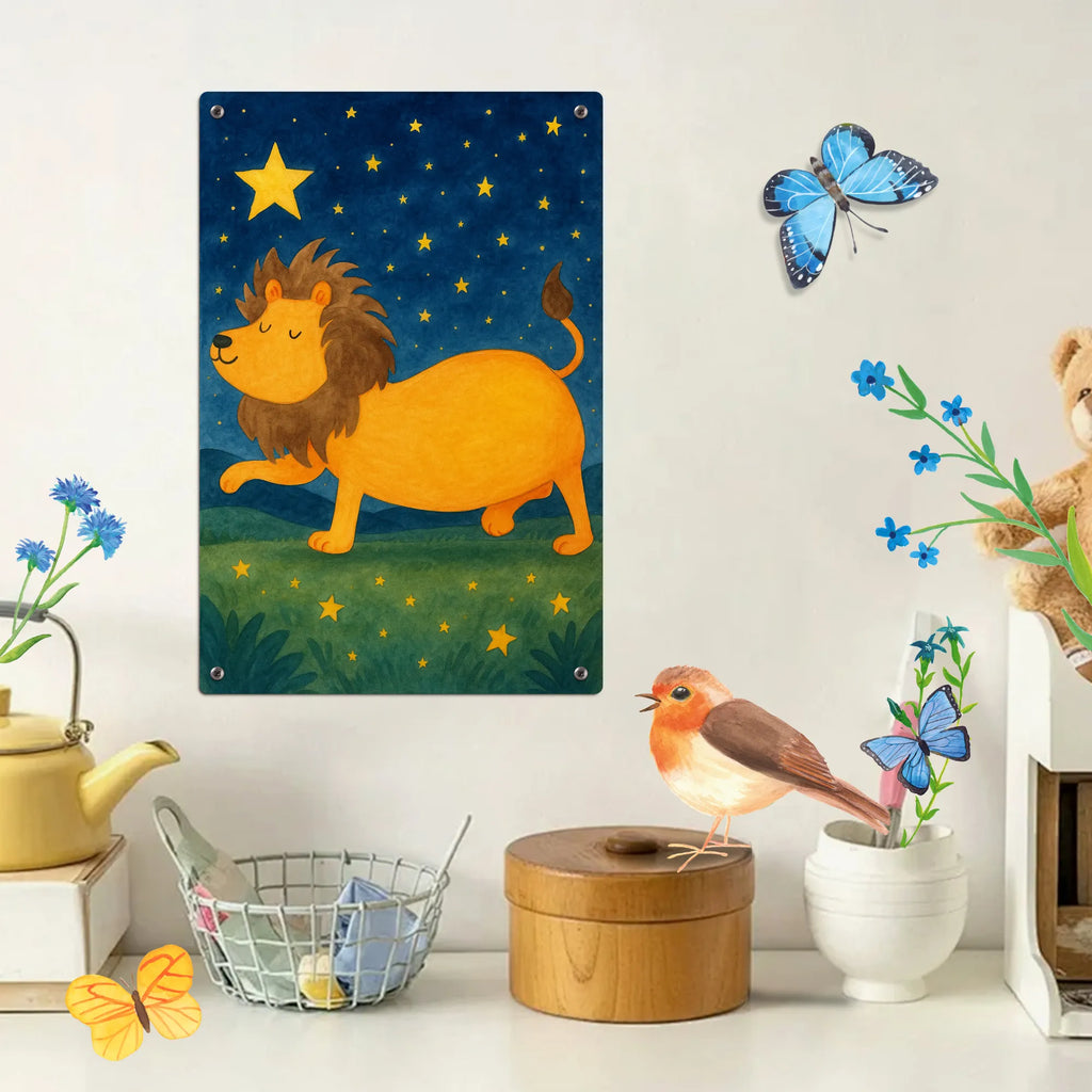 Metalowy szyld do malowania po numerach znak zodiaku lew Design Znak zodiaku, gwiazdozbiór, horoskop, astrologia, ascendent