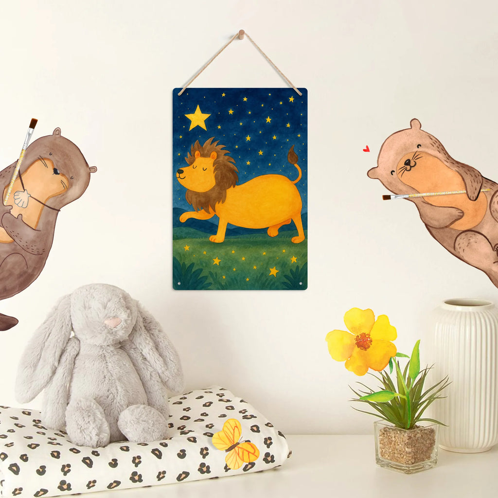 Metalowy szyld do malowania po numerach znak zodiaku lew Design Znak zodiaku, gwiazdozbiór, horoskop, astrologia, ascendent