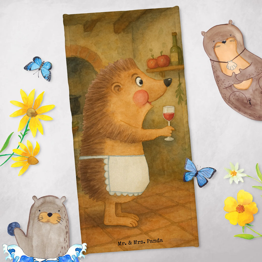 Badehandtuch Igel Wein Design Duschtuch, Badetuch, Strandtuch, Saunatuch, Kinder Handtuch, Tiermotive, Gute Laune, lustige Sprüche, Tiere, Wein Spruch, Igel, Geschenk Weintrinker, Geschenk Weinliebhaber, Wein Deko, Weinglas, Rotwein, Weißwein, Wein trinken