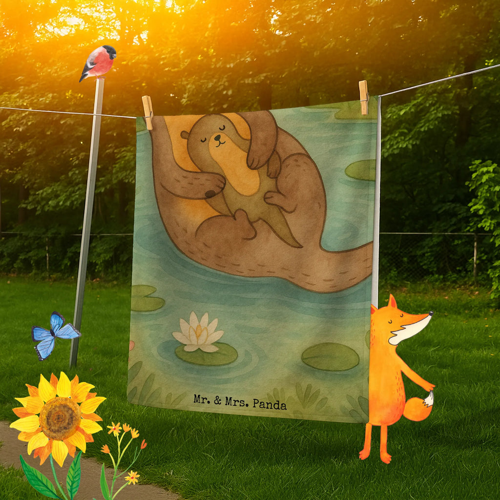 Badehandtuch Otter Kind Design Duschtuch, Badetuch, Strandtuch, Saunatuch, Kinder Handtuch, Otter, Fischotter, Seeotter, Otter Seeotter See Otter