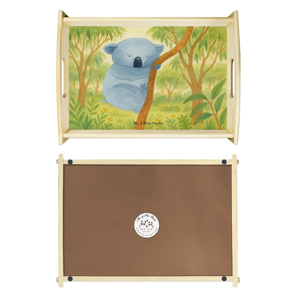 Serviertablett Koalabär Design Serviertablett, Tablett, Holztablett, Küchentablett, Dekotablett, Frühstückstablett, Tiermotive, Gute Laune, lustige Sprüche, Tiere, Koala, träumen, Traum, schlafen, Schlafzimmer, Traumland, Bär, Koalabär