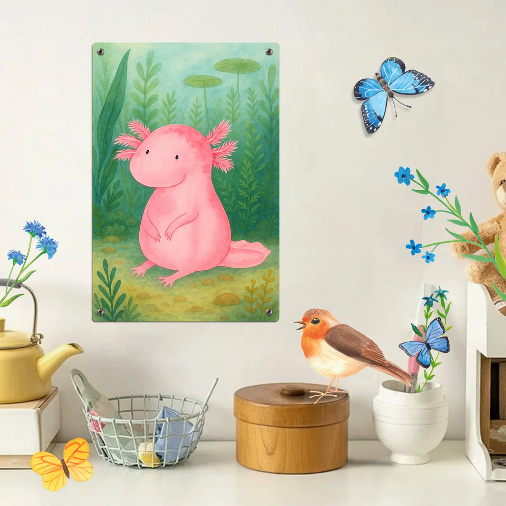 Malen nach Zahlen Metallschild Axolotl Niedlich Design Malen nach Zahlen, Kunstwerk, Ausmalbild, Malen, Künstler, Kreativität, Baseln, Bastelidee, DIY, Axolotl, Molch, Axolot, Liebe, fröhlich, Lebensweisheit, zufrieden, vergnügt, Lebensstil, Freundin, Weisheit