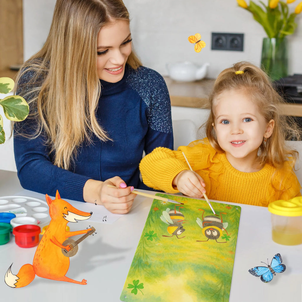 Paint by Numbers Metal Sign bumblebees shamrock Design small animals, cute, funny, cute animal motives, hand drawn, small world, funny sayings, good mood, happy, gifts, gift ideas, special gifts, animal lover, card, saying happy, saying beautiful, bee, become happy, bee decoration, bumblebee, saying positive, be happy