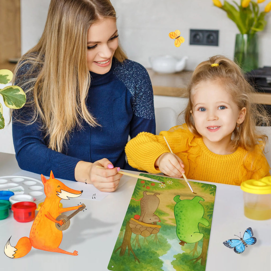 Metalowy szyld do malowania po numerach żółw mysz Design Skałka