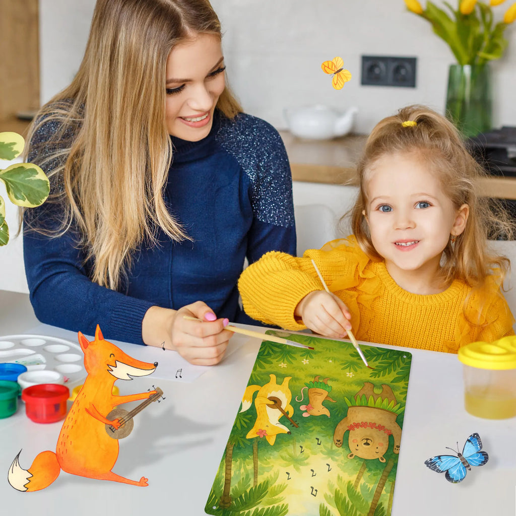 Metalowy szyld do malowania po numerach zwierzęta leśne Aloha Design Motywy zwierzęce, dobra energia, zabawne powiedzonka, zwierzęta