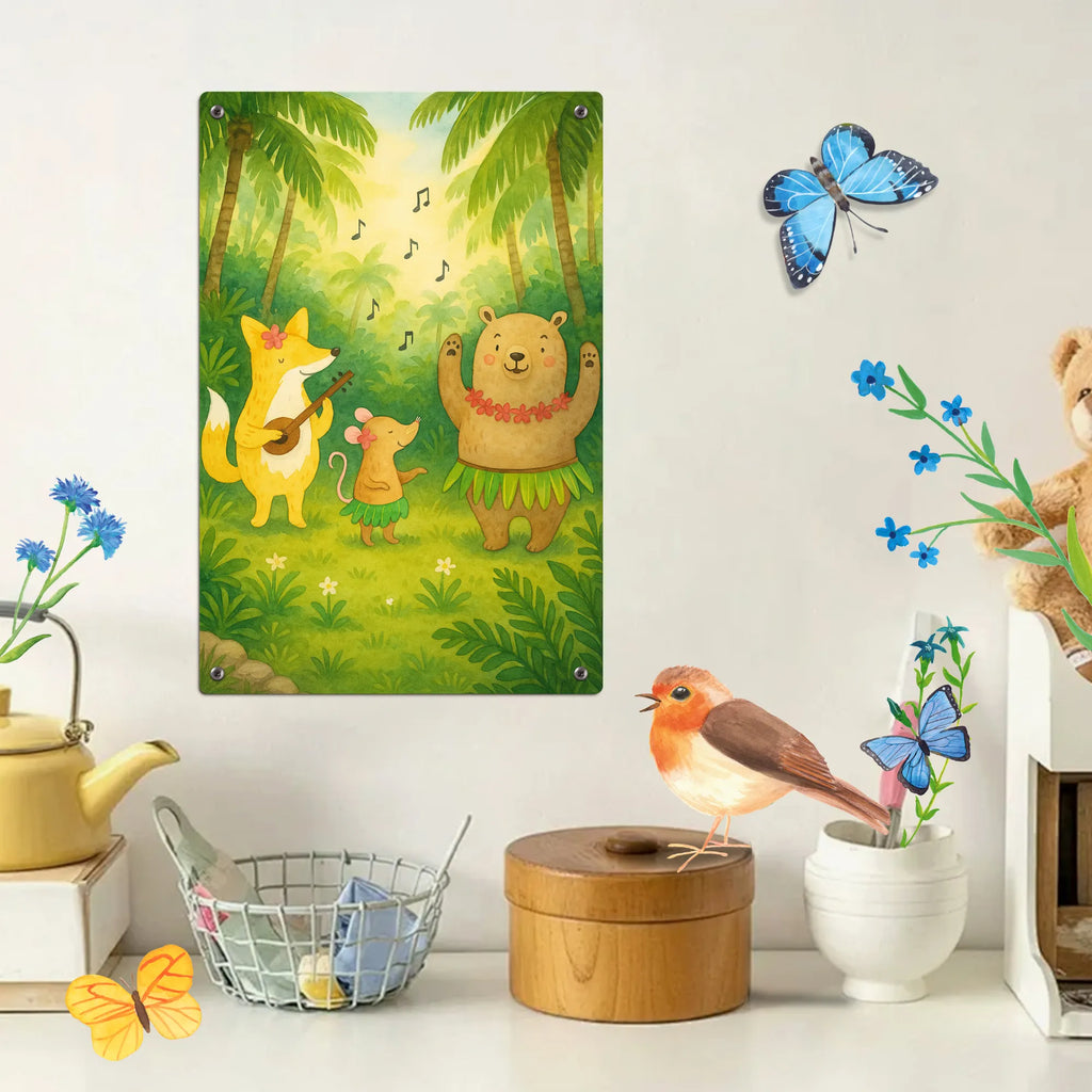 Metalowy szyld do malowania po numerach zwierzęta leśne Aloha Design Motywy zwierzęce, dobra energia, zabawne powiedzonka, zwierzęta