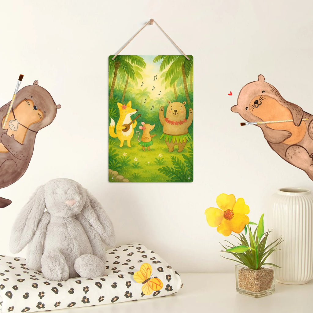 Metalowy szyld do malowania po numerach zwierzęta leśne Aloha Design Motywy zwierzęce, dobra energia, zabawne powiedzonka, zwierzęta