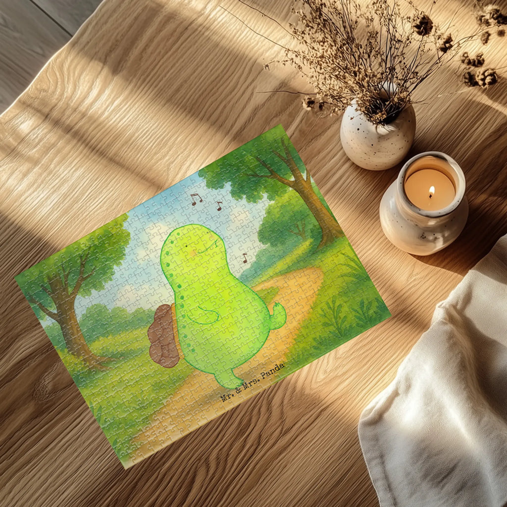 Puzzle Schildkröte Pfeifen Design Puzzle, Schildkröte, Schildi, Schildkröten, fröhlich, Glück, Motivation, Lebensfreude, Depression, Trennung, Neuanfang