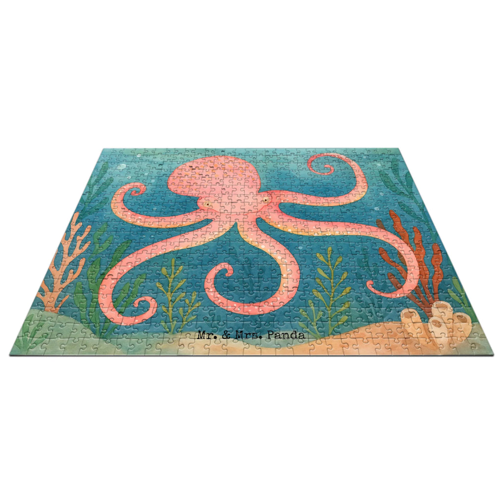 Puzzle Tintenfisch Design Puzzle, Tiermotive, Gute Laune, lustige Sprüche, Tiere, Meer, Meerestier, Krake, Tintenfisch, Arme, Wasser, Ozean