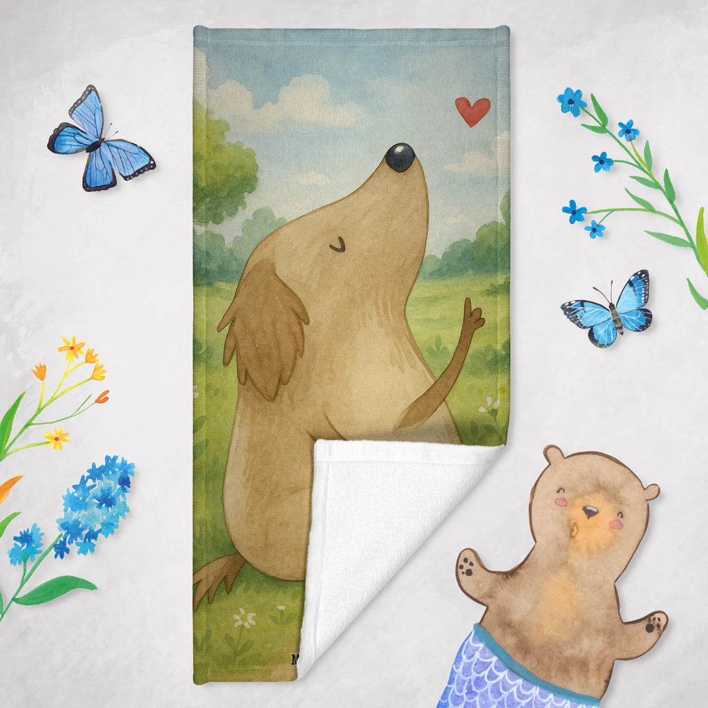 Badehandtuch Hund Liebe Design Duschtuch, Badetuch, Strandtuch, Saunatuch, Kinder Handtuch, Hund, Hundemotiv, Haustier, Hunderasse, Tierliebhaber, Hundebesitzer, Sprüche, Liebe, Hundeglück, Hundeliebe, Hunde, Frauchen
