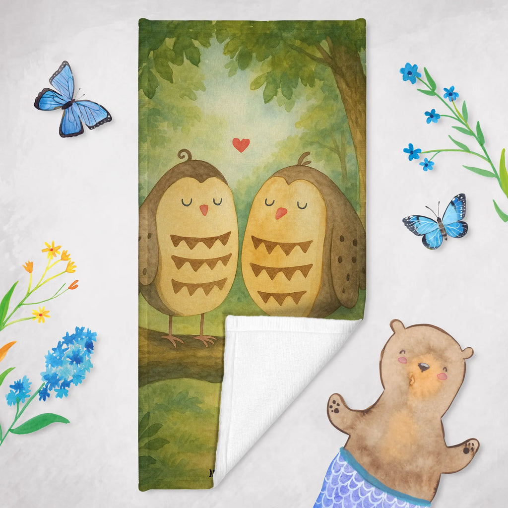 70 x 140 ręcznik sowy miłość Design Duschtuch, Badetuch, Strandtuch, Saunatuch, Kinder Handtuch, Eule, Eule Deko, Liebe, Hochzeit Spruch, Owl, All you need is love, Liebe Spruch, Freundin Geschenk, Freund, Wortspiel lustig