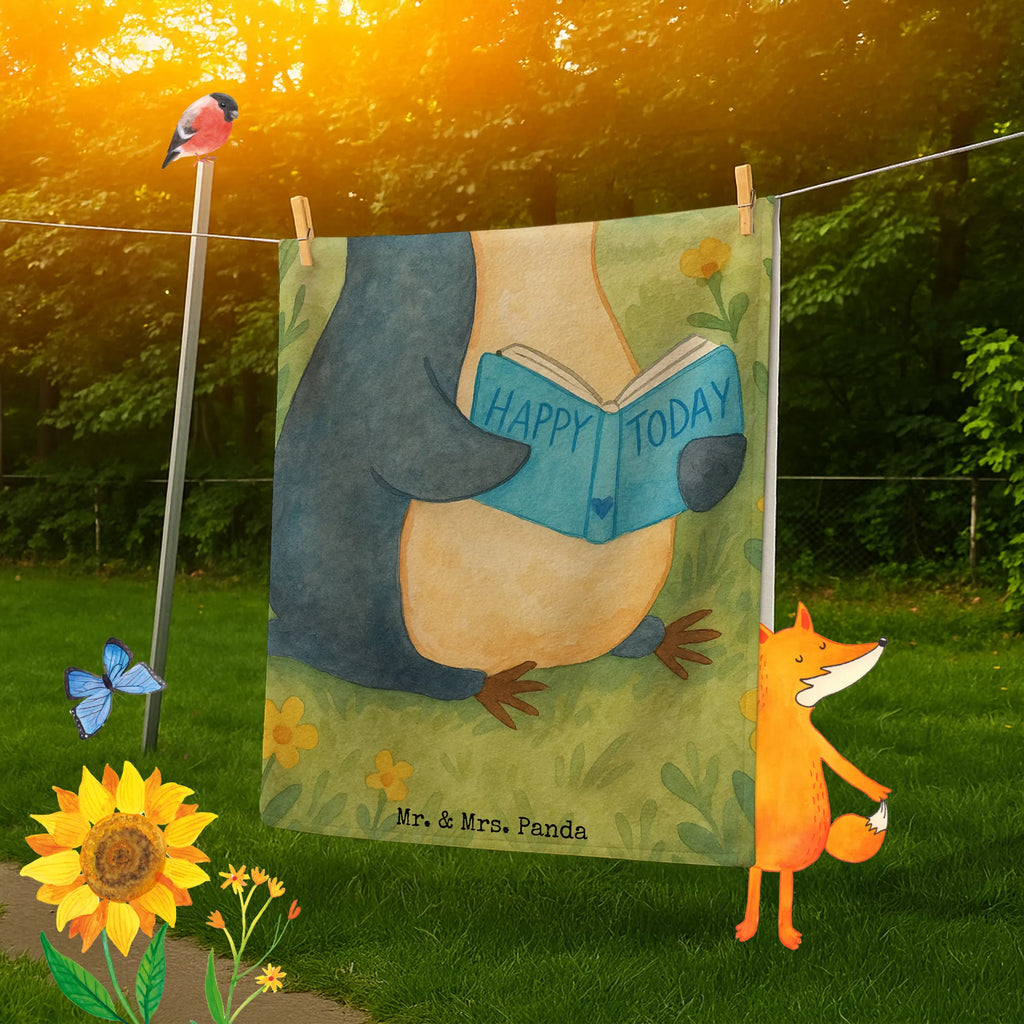 Hand towel Penguin A book Design Duschtuch, Badetuch, Strandtuch, Saunatuch, Kinder Handtuch, Pinguin, Pinguine, Buch, Lesen, Bücherwurm, Nichtstun, Faulenzen, Ferien, Urlaub, Freizeit
