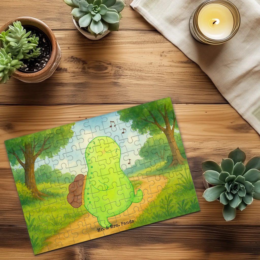 Puzzle Schildkröte Pfeifen Design Puzzle, Schildkröte, Schildi, Schildkröten, fröhlich, Glück, Motivation, Lebensfreude, Depression, Trennung, Neuanfang