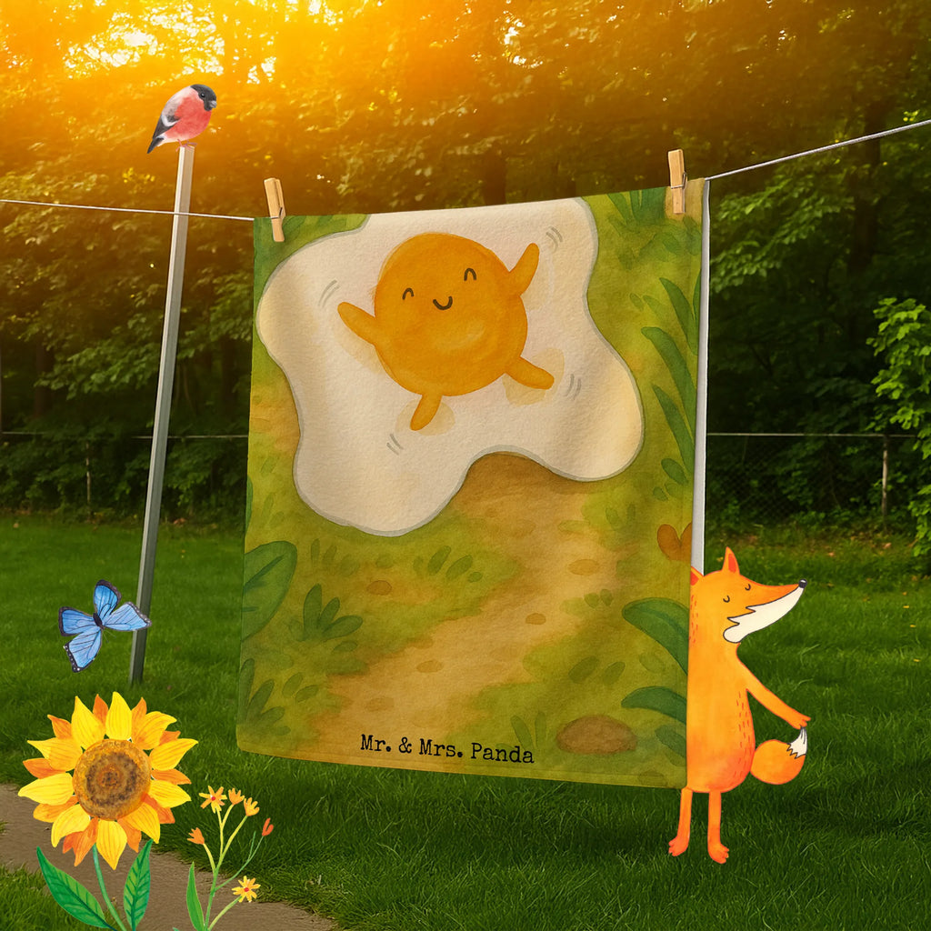 Badehandtuch Spiegelei Ei Design Duschtuch, Badetuch, Strandtuch, Saunatuch, Kinder Handtuch, Tiermotive, Gute Laune, lustige Sprüche, Tiere, Ei, Spiegelei, Schön, Tag, Glücklich, Liebe