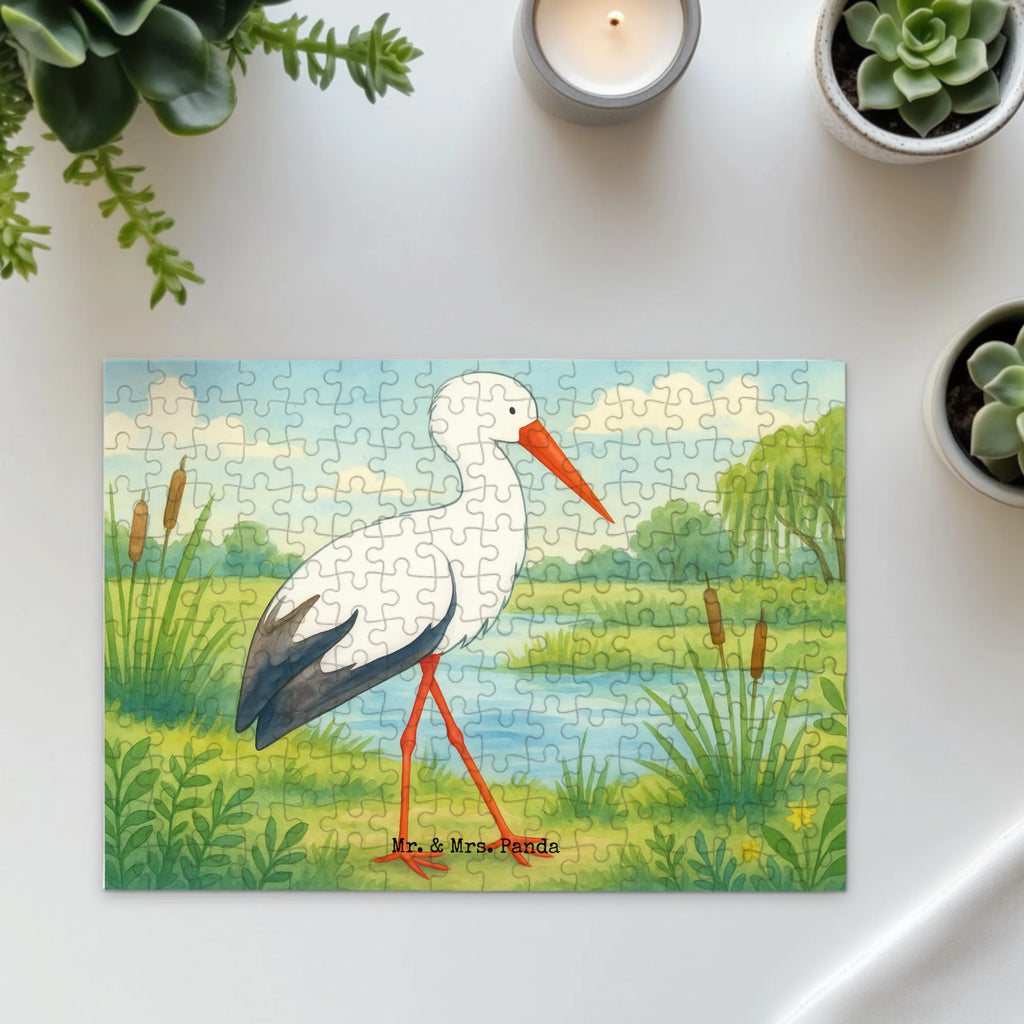 Puzzle Storch Design Puzzle, Tiermotive, Gute Laune, lustige Sprüche, Tiere, Storch, Störche, Schwangerschaft, Geburt, Mutter, Mütter, Mutter werden, Schwanger, Babybauch, Baby