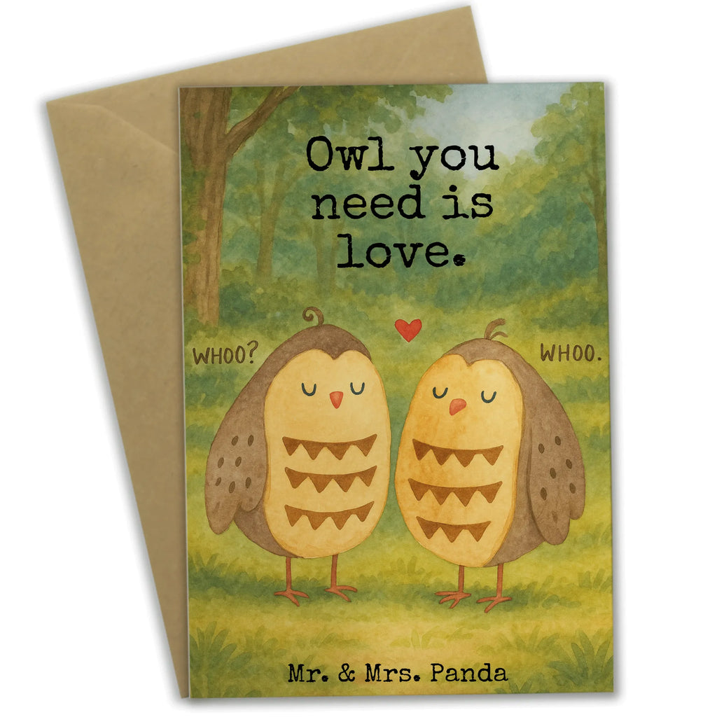 Grußkarte Eulen Liebe Design Grußkarte, Klappkarte, Einladungskarte, Glückwunschkarte, Hochzeitskarte, Geburtstagskarte, Karte, Ansichtskarten, Eule, Eule Deko, Liebe, Hochzeit Spruch, Owl, All you need is love, Liebe Spruch, Freundin Geschenk, Freund, Wortspiel lustig