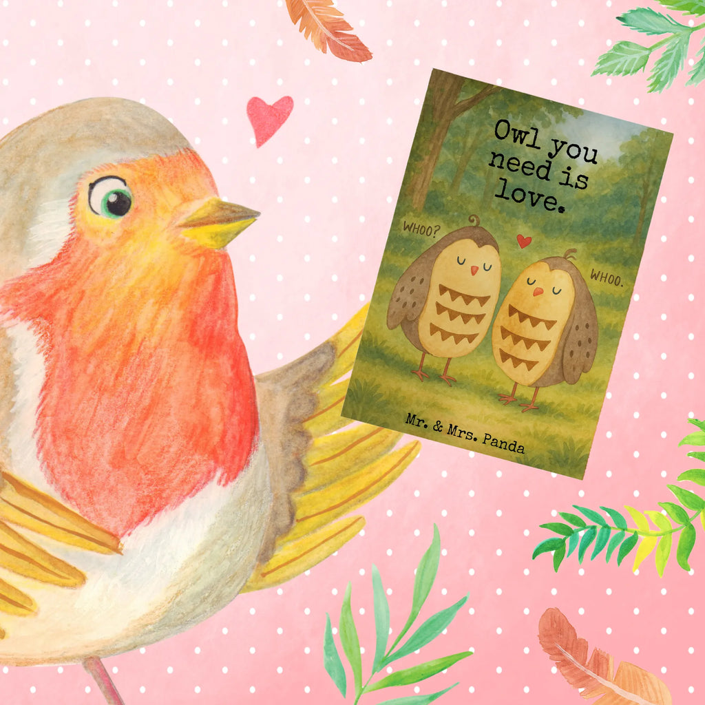 Grußkarte Eulen Liebe Design Grußkarte, Klappkarte, Einladungskarte, Glückwunschkarte, Hochzeitskarte, Geburtstagskarte, Karte, Ansichtskarten, Eule, Eule Deko, Liebe, Hochzeit Spruch, Owl, All you need is love, Liebe Spruch, Freundin Geschenk, Freund, Wortspiel lustig