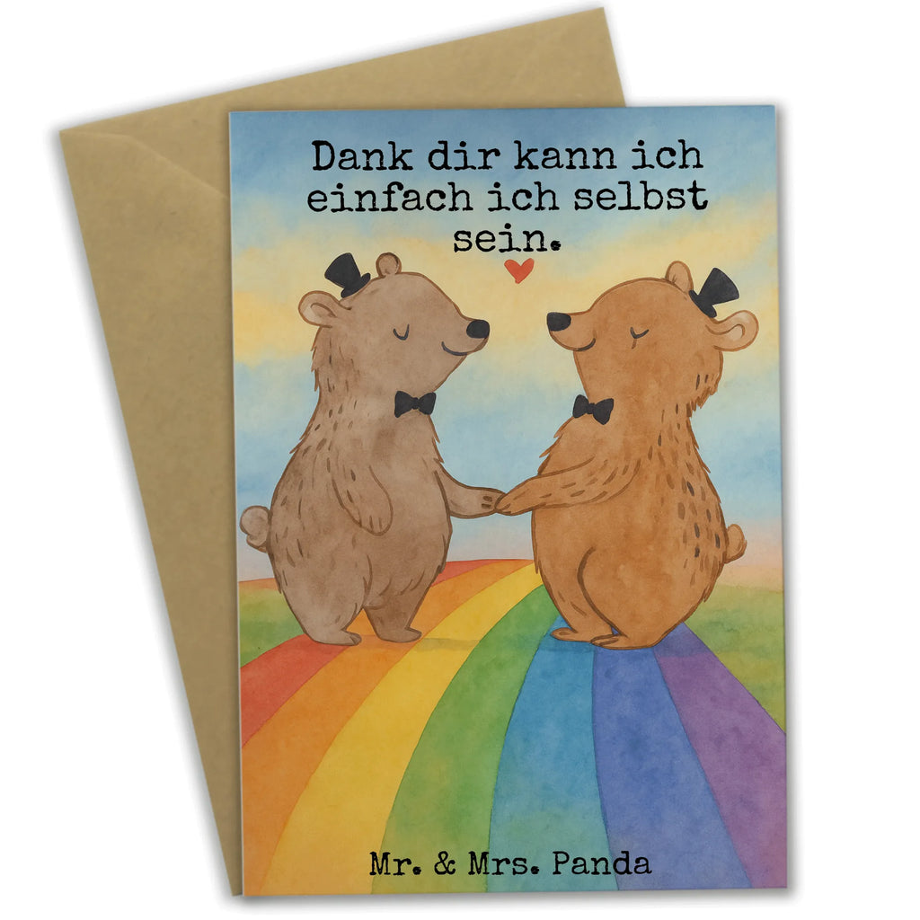 Grußkarte Bären Gay Pride Design Grußkarte, Klappkarte, Einladungskarte, Glückwunschkarte, Hochzeitskarte, Geburtstagskarte, Karte, Ansichtskarten, Hochzeit, Hochzeitsgeschenk, Ehe, Hochzeitsfeier, Trauung, Trauungsgeschenk, Verlobungsfeier, Verlobungsgeschenk, Hochzeitsgeschenkideen, Hochzeitsgeschenke für Brautpaar