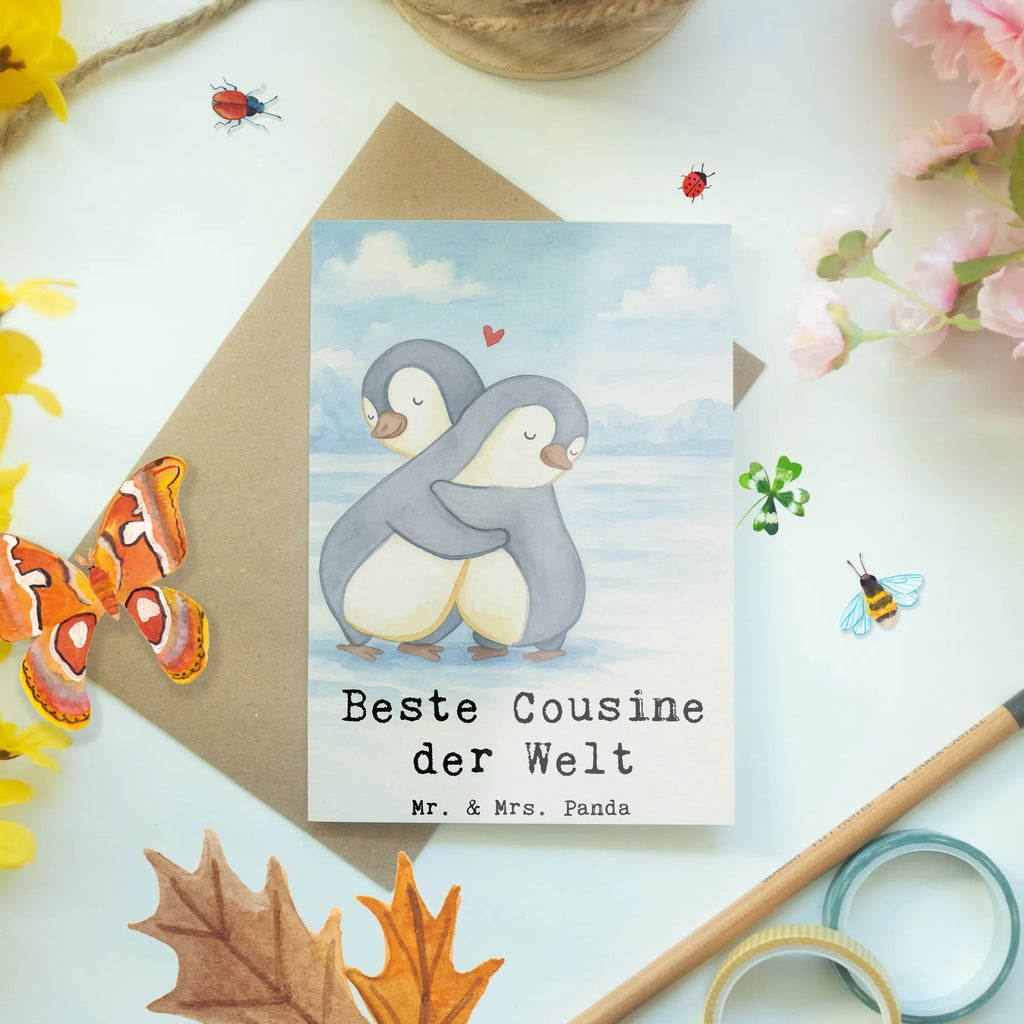 Greetings card penguin best cousin in the world Design Ansichtskarten, Klappkarte, Glückwunschkarte, Karte, Grußkarte, Hochzeitskarte, Geburtstagskarte, Einladungskarte, für, Dankeschön, Geschenk, Schenken, Geburtstag, Geburtstagsgeschenk, Geschenkidee, Danke, Bedanken, Mitbringsel, Freude machen, Geschenktipp, Tochter von Onkel, Cousinchen, Cousin, Kusine, Verwandtschaft, Cousine, Tochter von Tante, Familie, Kousine