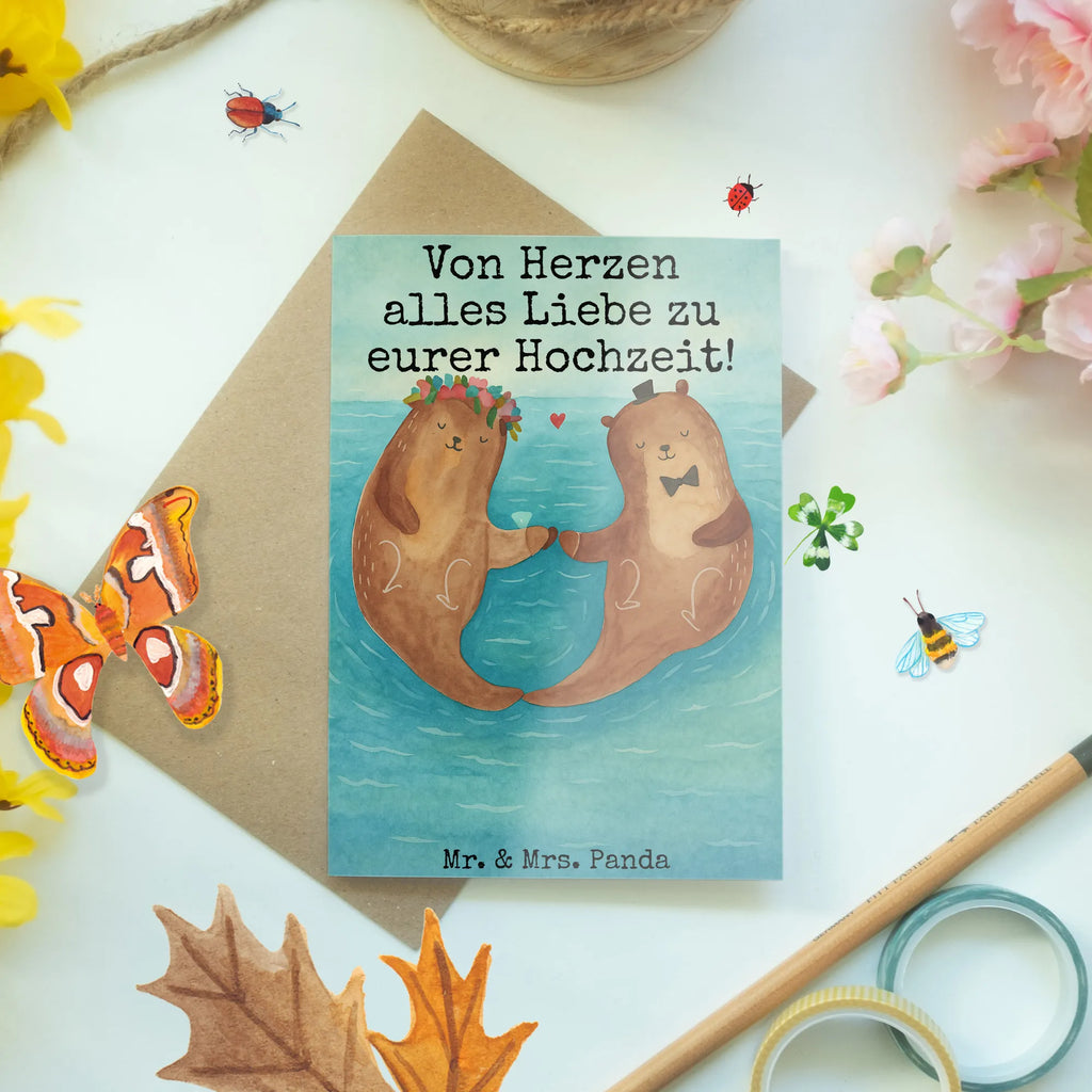 Grußkarte Hochzeit Otter Design Grußkarte, Klappkarte, Einladungskarte, Glückwunschkarte, Hochzeitskarte, Geburtstagskarte, Karte, Ansichtskarten, Hochzeit, Hochzeitsgeschenk, Ehe, Hochzeitsfeier, Trauung, Trauungsgeschenk, Verlobungsfeier, Verlobungsgeschenk, Hochzeitsgeschenkideen, Hochzeitsgeschenke für Brautpaar, Hochzeitstag, Geschenk zur Hochzeit