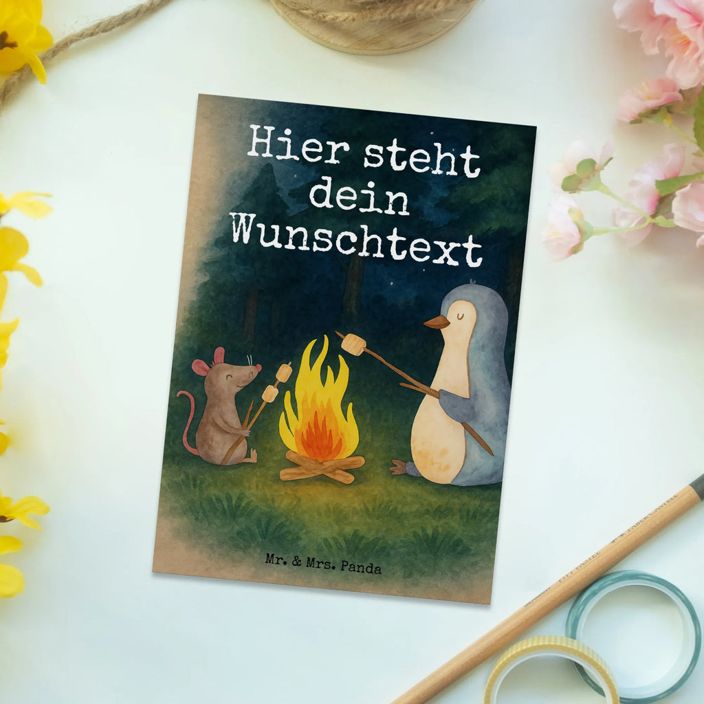 Personalised postcard Penguin campfire Design Grußkarte mit Namen, Postkarte bedrucken, Einladung mit Namen, Geschenkkarte mit Wunschtext, Postkarte mit Wunschtext, Karte mit Namen, Postkarte mit Namen, Einladung mit Wunschtext, Ansichtskarte mit Wunschtext, Ansichtskarte mit Namen, Grußkarte mit Wunschtext, Karte mit Wunschtext, Postkarte personalisierbar, Geschenkkarte mit Namen, Pinguin, Büro, Pinguine, Lagerfeuer, Maus, Job, Liebe, Motivation, Feuer, Büroalltag, Lebensmotivation, Arbeit, Lebensspruch, Neustart, grillen, Marshmallows, Leben
