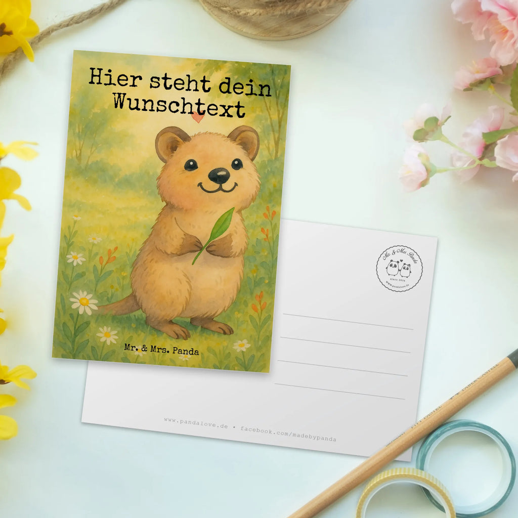 Personalised postcard Quokka Happy Design Einladung mit Wunschtext, Einladung mit Namen, Karte mit Wunschtext, Postkarte mit Wunschtext, Geschenkkarte mit Namen, Postkarte personalisierbar, Postkarte mit Namen, Postkarte bedrucken, Grußkarte mit Wunschtext, Karte mit Namen, Ansichtskarte mit Namen, Geschenkkarte mit Wunschtext, Ansichtskarte mit Wunschtext, Grußkarte mit Namen, Tiermotive, Gute Laune, lustige Sprüche, Tiere, Quokka, Verschieben, Niedliches Tier, Lustiger Spruch, Dinge erledigen, Aufschieberitis