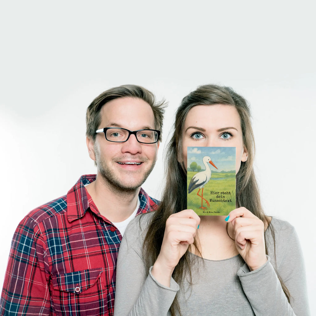 Personalizowana kartka pocztowa Bocian Design Karte mit Namen, Grußkarte mit Wunschtext, Postkarte mit Namen, Grußkarte mit Namen, Geschenkkarte mit Namen, Postkarte bedrucken, Einladung mit Namen, Einladung mit Wunschtext, Postkarte mit Wunschtext, Ansichtskarte mit Namen, Geschenkkarte mit Wunschtext, Postkarte personalisierbar, Karte mit Wunschtext, Ansichtskarte mit Wunschtext, Tiermotive, Gute Laune, lustige Sprüche, Tiere, Schwanger, Storch, Geburt, Mutter, Störche, Mutter werden, Mütter, Schwangerschaft, Babybauch, Baby
