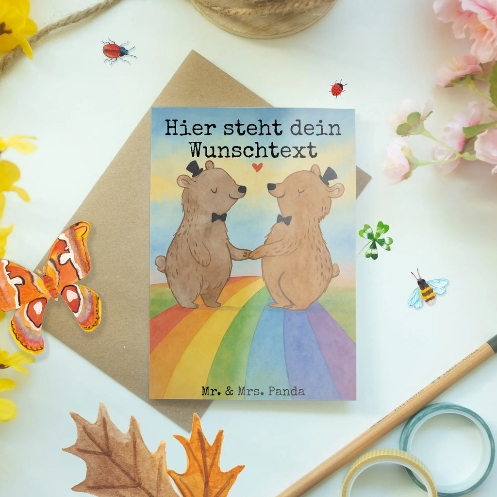 Personalisierte Grußkarte Bären Gay Pride Design Personalisierte Hochzeitskarte, Personalisierte Einladungskarte, Grußkarte als Geldgeschenk, Grußkarte selber drucken, Personalisierte Geburtstagskarte, Personalisierte Glückwunschkarte, Personalisierte Karte, Grußkarte selbst gestalten, Grußkarte mit persönlichen Nachrichten, Grußkarte mit Namen, Grußkarten personalisiert, Personalisierte Grußkarte, Personalisiertere Klappkarte, Hochzeit, Hochzeitsgeschenk, Ehe, Hochzeitsfeier, Trauung, Trauungsgeschenk, Hochzeitskarte, Verlobungsfeier, Verlobungsgeschenk, Hochzeitsgeschenkideen, Hochzeitsgeschenke für Brautpaar
