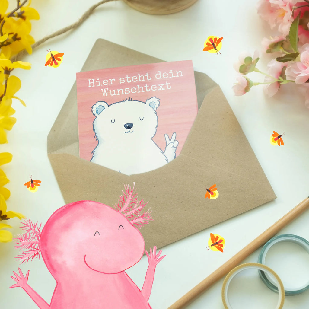 Personalised greetings card Icebear Lazy Design Personalisiertere Klappkarte, Grußkarte selber drucken, Grußkarte selbst gestalten, Grußkarte als Geldgeschenk, Grußkarte mit Namen, Personalisierte Glückwunschkarte, Personalisierte Grußkarte, Grußkarten personalisiert, Personalisierte Hochzeitskarte, Personalisierte Geburtstagskarte, Grußkarte mit persönlichen Nachrichten, Personalisierte Karte, Personalisierte Einladungskarte, Bär, Teddy, Teddybär, Faul, Arbeit, Relaxen, Büro, Eisbär, Homeoffice, Arbeitsplatz, Entspannen, Bürojob, Nordpol