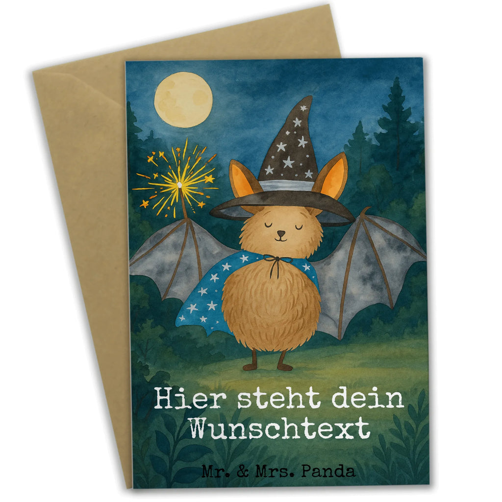 Personalised greetings card bat wizard Design Personalisierte Hochzeitskarte, Grußkarte als Geldgeschenk, Personalisierte Einladungskarte, Personalisierte Geburtstagskarte, Grußkarte mit persönlichen Nachrichten, Personalisierte Grußkarte, Personalisierte Glückwunschkarte, Personalisiertere Klappkarte, Personalisierte Karte, Grußkarte selber drucken, Grußkarten personalisiert, Grußkarte mit Namen, Grußkarte selbst gestalten, Tiermotive, Gute Laune, lustige Sprüche, Tiere, Fledermäuse, Fledermaus, reinsteigern, Zauberer, Magier, Frauen