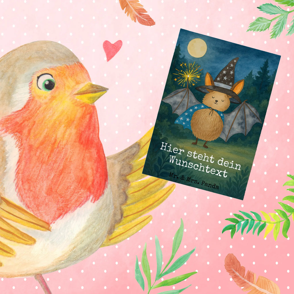 Personalised greetings card bat wizard Design Personalisierte Hochzeitskarte, Grußkarte als Geldgeschenk, Personalisierte Einladungskarte, Personalisierte Geburtstagskarte, Grußkarte mit persönlichen Nachrichten, Personalisierte Grußkarte, Personalisierte Glückwunschkarte, Personalisiertere Klappkarte, Personalisierte Karte, Grußkarte selber drucken, Grußkarten personalisiert, Grußkarte mit Namen, Grußkarte selbst gestalten, Tiermotive, Gute Laune, lustige Sprüche, Tiere, Fledermäuse, Fledermaus, reinsteigern, Zauberer, Magier, Frauen