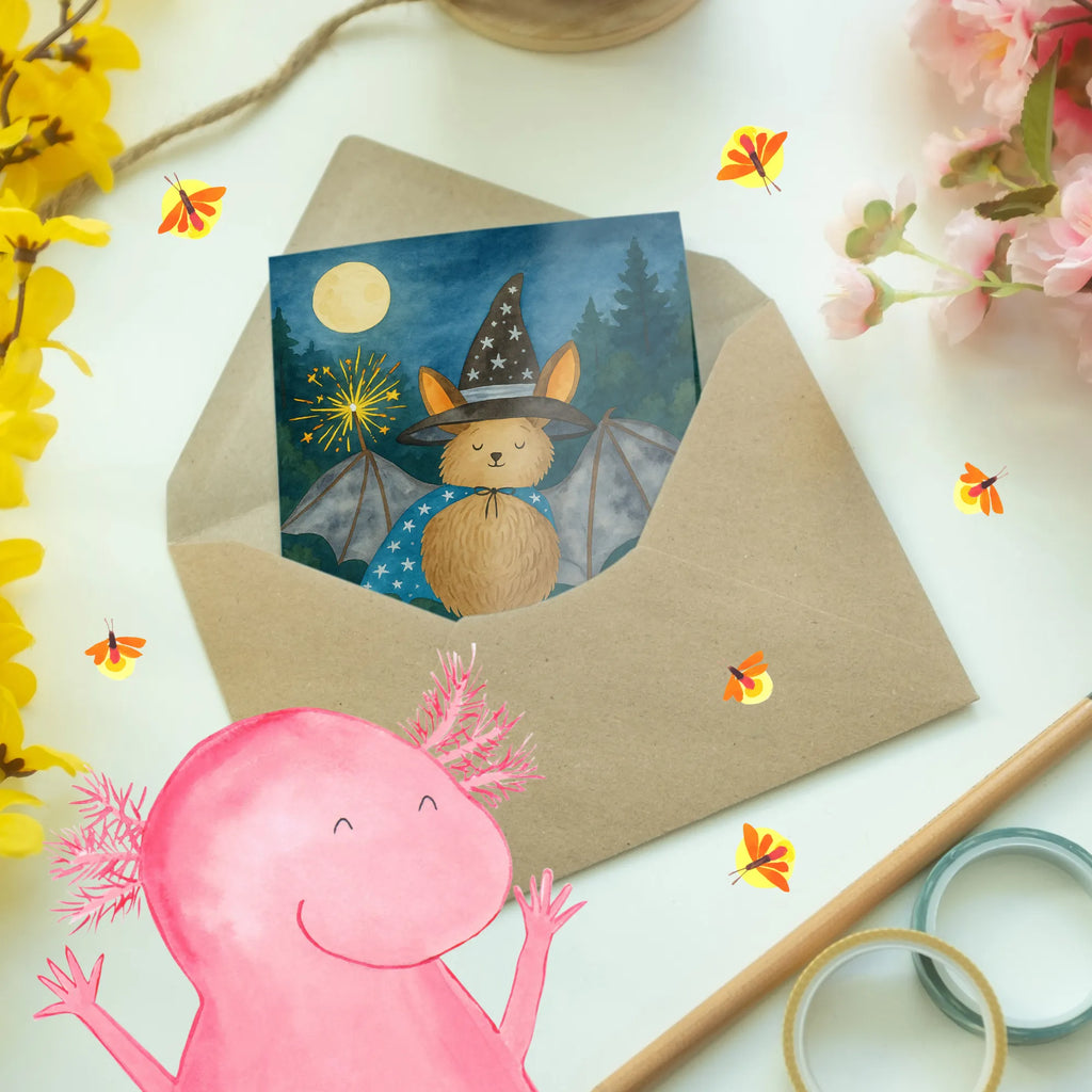Personalised greetings card bat wizard Design Personalisierte Hochzeitskarte, Grußkarte als Geldgeschenk, Personalisierte Einladungskarte, Personalisierte Geburtstagskarte, Grußkarte mit persönlichen Nachrichten, Personalisierte Grußkarte, Personalisierte Glückwunschkarte, Personalisiertere Klappkarte, Personalisierte Karte, Grußkarte selber drucken, Grußkarten personalisiert, Grußkarte mit Namen, Grußkarte selbst gestalten, Tiermotive, Gute Laune, lustige Sprüche, Tiere, Fledermäuse, Fledermaus, reinsteigern, Zauberer, Magier, Frauen