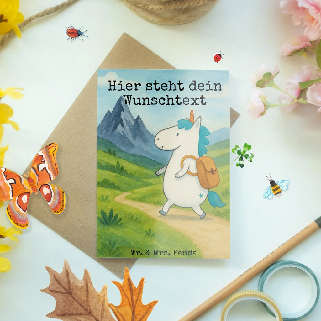 Personalised greetings card unicorn climber Design Personalisierte Geburtstagskarte, Personalisierte Hochzeitskarte, Personalisierte Karte, Personalisierte Glückwunschkarte, Grußkarte mit Namen, Personalisierte Grußkarte, Personalisierte Einladungskarte, Grußkarte selbst gestalten, Grußkarte selber drucken, Grußkarten personalisiert, Grußkarte als Geldgeschenk, Personalisiertere Klappkarte, Grußkarte mit persönlichen Nachrichten, Einhorn, Einhörner, Einhorn Deko, Unicorn, Entdecker, Abenteuer, Bergsteiger, Berge, Weltenbummler, Abenteurer, Urlaub, Reisen, Weltreise