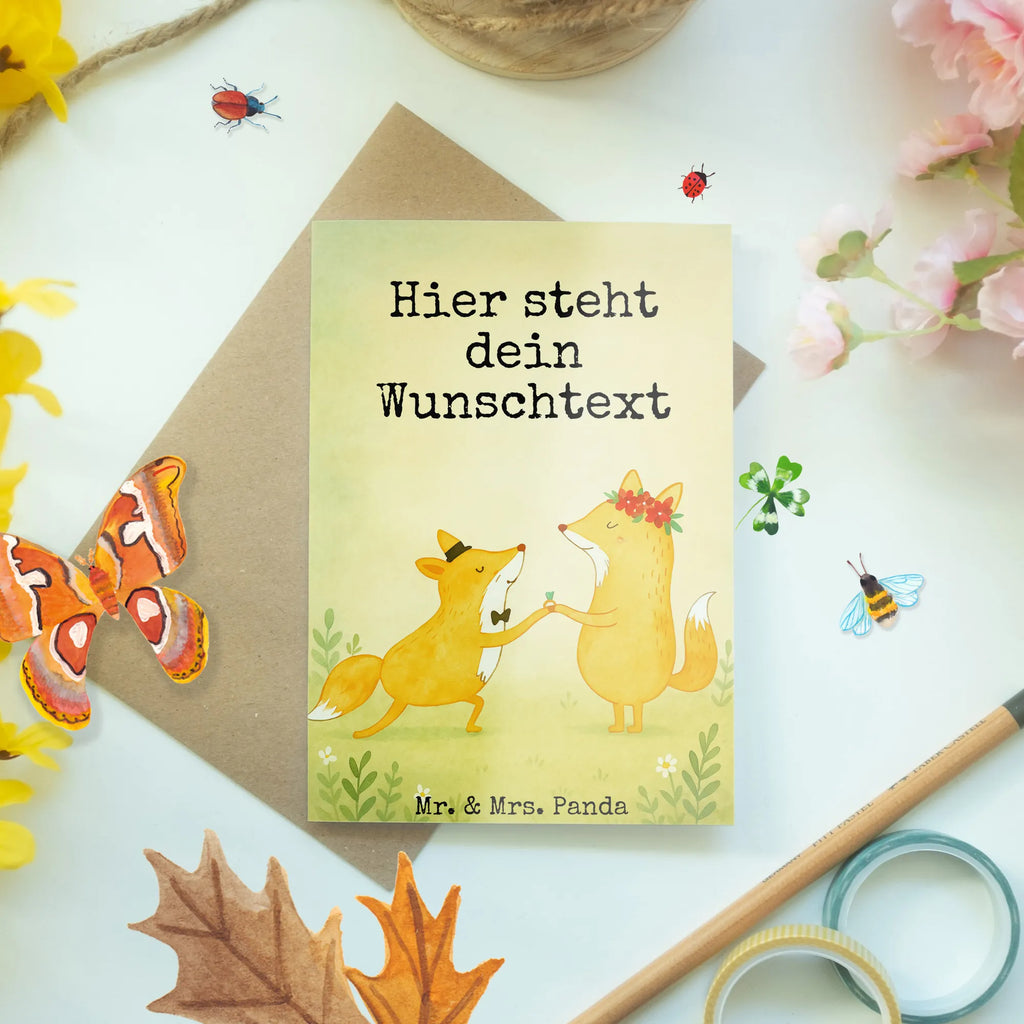 Personalised greetings card foxes Marriage Design Grußkarte mit Namen, Personalisierte Einladungskarte, Grußkarte mit persönlichen Nachrichten, Grußkarte als Geldgeschenk, Grußkarte selber drucken, Personalisierte Karte, Personalisierte Geburtstagskarte, Personalisierte Hochzeitskarte, Personalisiertere Klappkarte, Grußkarte selbst gestalten, Grußkarten personalisiert, Personalisierte Grußkarte, Personalisierte Glückwunschkarte, Hochzeit, Hochzeitsgeschenk, Ehe, Hochzeitsfeier, Trauung, Trauungsgeschenk, Hochzeitskarte, Verlobungsfeier, Verlobungsgeschenk, Hochzeitsgeschenkideen, Hochzeitsgeschenke für Brautpaar