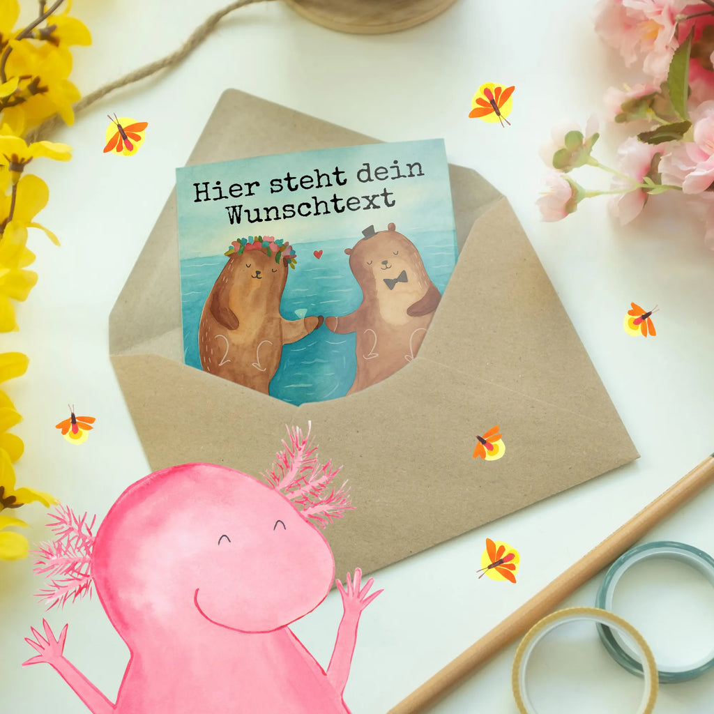 Spersonalizowana kartka z życzeniami ślub wydra Design Grußkarte mit persönlichen Nachrichten, Personalisiertere Klappkarte, Grußkarte als Geldgeschenk, Personalisierte Glückwunschkarte, Personalisierte Einladungskarte, Grußkarte mit Namen, Personalisierte Grußkarte, Grußkarte selber drucken, Personalisierte Hochzeitskarte, Grußkarte selbst gestalten, Personalisierte Karte, Personalisierte Geburtstagskarte, Grußkarten personalisiert, Hochzeit, Hochzeitsgeschenk, Ehe, Hochzeitsfeier, Trauung, Trauungsgeschenk, Hochzeitskarte, Verlobungsfeier, Verlobungsgeschenk, Hochzeitsgeschenkideen, Hochzeitsgeschenke für Brautpaar, Hochzeitstag, Geschenk zur Hochzeit