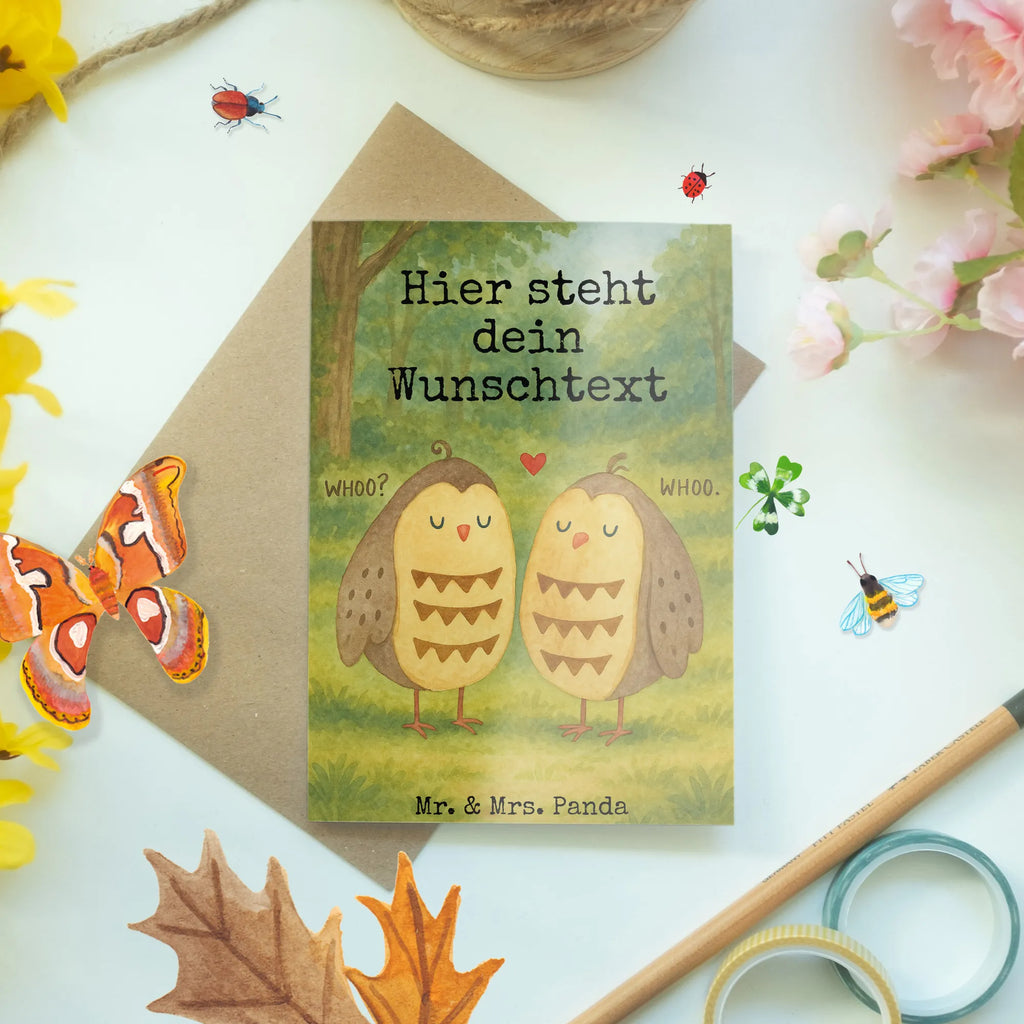 Personalisierte Grußkarte Eulen Liebe Design Personalisiertere Klappkarte, Grußkarte selber drucken, Personalisierte Hochzeitskarte, Personalisierte Einladungskarte, Grußkarte selbst gestalten, Grußkarten personalisiert, Grußkarte mit Namen, Personalisierte Geburtstagskarte, Grußkarte mit persönlichen Nachrichten, Personalisierte Glückwunschkarte, Grußkarte als Geldgeschenk, Personalisierte Grußkarte, Personalisierte Karte, Eule, All you need is love, Eule Deko, Freund, Owl, Hochzeit Spruch, Liebe Spruch, Liebe, Freundin Geschenk, Wortspiel lustig