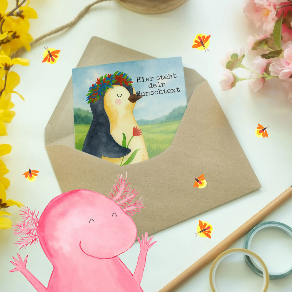 Spersonalizowana kartka z życzeniami pingwin kwiaty Design Personalisierte Karte, Personalisierte Grußkarte, Personalisiertere Klappkarte, Grußkarte mit persönlichen Nachrichten, Grußkarte selbst gestalten, Personalisierte Glückwunschkarte, Personalisierte Einladungskarte, Grußkarten personalisiert, Grußkarte als Geldgeschenk, Personalisierte Geburtstagskarte, Grußkarte selber drucken, Personalisierte Hochzeitskarte, Grußkarte mit Namen, Pinguin, Pinguine, Geschenkidee, Motivation, Lebensziele, Blumenkranz, Liebeskummer, Lebenslust, Leben, Ziele, Universum, Wünsche