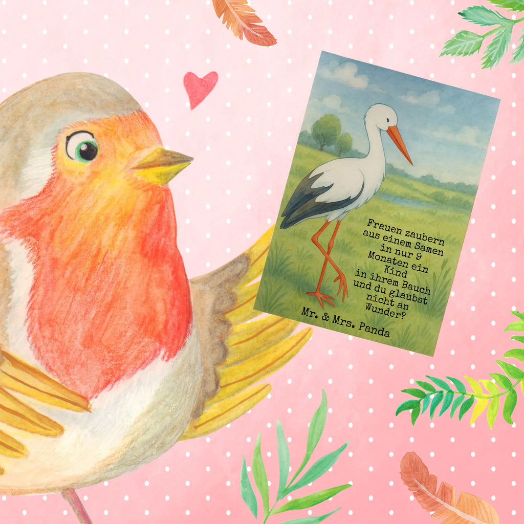 Grußkarte Storch Design Grußkarte, Klappkarte, Einladungskarte, Glückwunschkarte, Hochzeitskarte, Geburtstagskarte, Karte, Ansichtskarten, Tiermotive, Gute Laune, lustige Sprüche, Tiere, Storch, Störche, Schwangerschaft, Geburt, Mutter, Mütter, Mutter werden, Schwanger, Babybauch, Baby