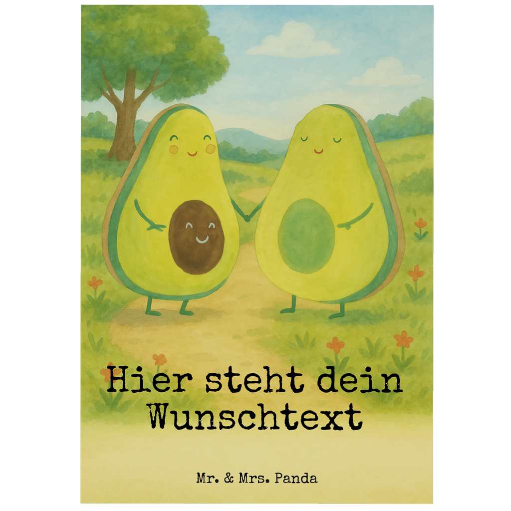 Personalised postcard avocado pair Design Postkarte mit Wunschtext, Postkarte personalisierbar, Ansichtskarte mit Namen, Postkarte mit Namen, Einladung mit Namen, Karte mit Wunschtext, Postkarte bedrucken, Karte mit Namen, Grußkarte mit Namen, Geschenkkarte mit Namen, Geschenkkarte mit Wunschtext, Ansichtskarte mit Wunschtext, Grußkarte mit Wunschtext, Einladung mit Wunschtext, Avocado, Veggie, Vegan, Gesund, Avocuddle, Babyshower, Liebe, Familie, Geburt, Schwangerschaft, Babyparty, Kinder, Hochzeit, Avocados