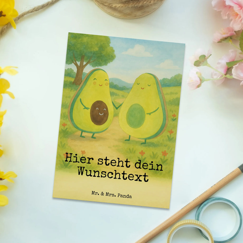 Personalised postcard avocado pair Design Postkarte mit Wunschtext, Postkarte personalisierbar, Ansichtskarte mit Namen, Postkarte mit Namen, Einladung mit Namen, Karte mit Wunschtext, Postkarte bedrucken, Karte mit Namen, Grußkarte mit Namen, Geschenkkarte mit Namen, Geschenkkarte mit Wunschtext, Ansichtskarte mit Wunschtext, Grußkarte mit Wunschtext, Einladung mit Wunschtext, Avocado, Veggie, Vegan, Gesund, Avocuddle, Babyshower, Liebe, Familie, Geburt, Schwangerschaft, Babyparty, Kinder, Hochzeit, Avocados