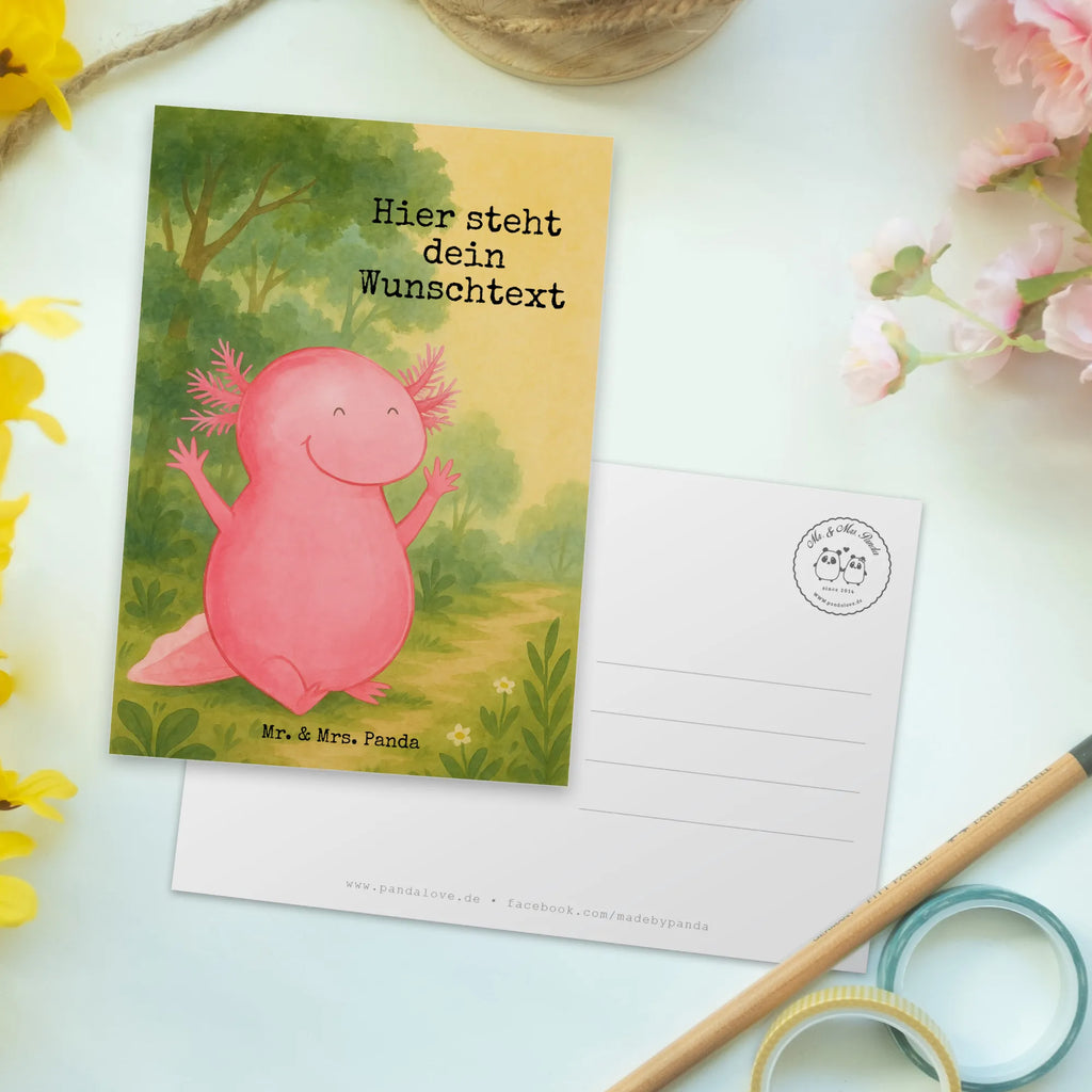 Personalizowana kartka pocztowa Axolotl Hurra Design Postkarte personalisierbar, Grußkarte mit Namen, Geschenkkarte mit Wunschtext, Postkarte mit Namen, Grußkarte mit Wunschtext, Karte mit Namen, Karte mit Wunschtext, Geschenkkarte mit Namen, Postkarte bedrucken, Postkarte mit Wunschtext, Einladung mit Namen, Ansichtskarte mit Namen, Einladung mit Wunschtext, Ansichtskarte mit Wunschtext, Axolotl, Molch, Spaß, Lurch, Lurche, Schwanzlurch, Axolot, Freude, fröhlich, Motivation, Zufriedenheit