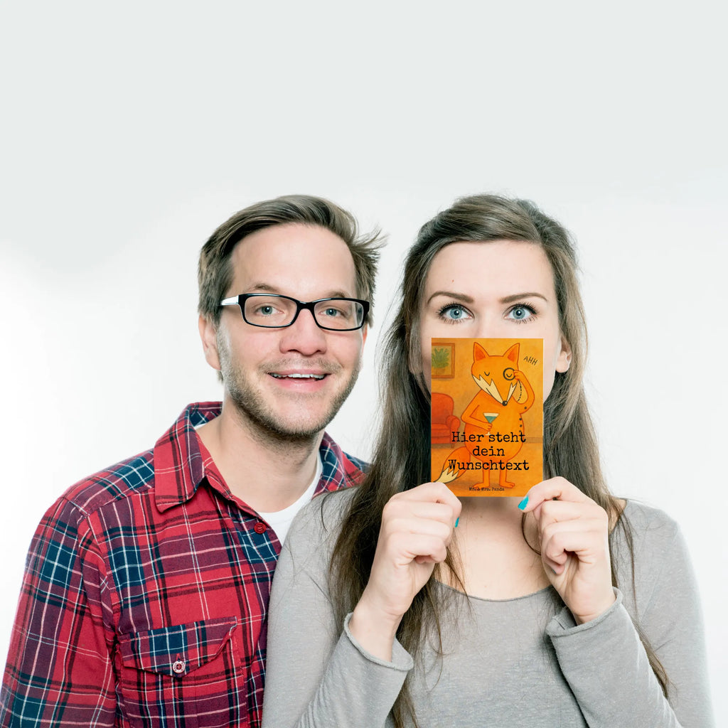 Personalizowana kartka pocztowa lis Pan Design Geschenkkarte mit Namen, Ansichtskarte mit Namen, Karte mit Namen, Einladung mit Namen, Postkarte mit Namen, Grußkarte mit Namen, Ansichtskarte mit Wunschtext, Postkarte mit Wunschtext, Postkarte personalisierbar, Einladung mit Wunschtext, Karte mit Wunschtext, Grußkarte mit Wunschtext, Geschenkkarte mit Wunschtext, Postkarte bedrucken, Fuchs, Füchse, Problemlösung, tröstende Worte, Spruch lustig, Motivation Spruch, Liebeskummer Geschenk