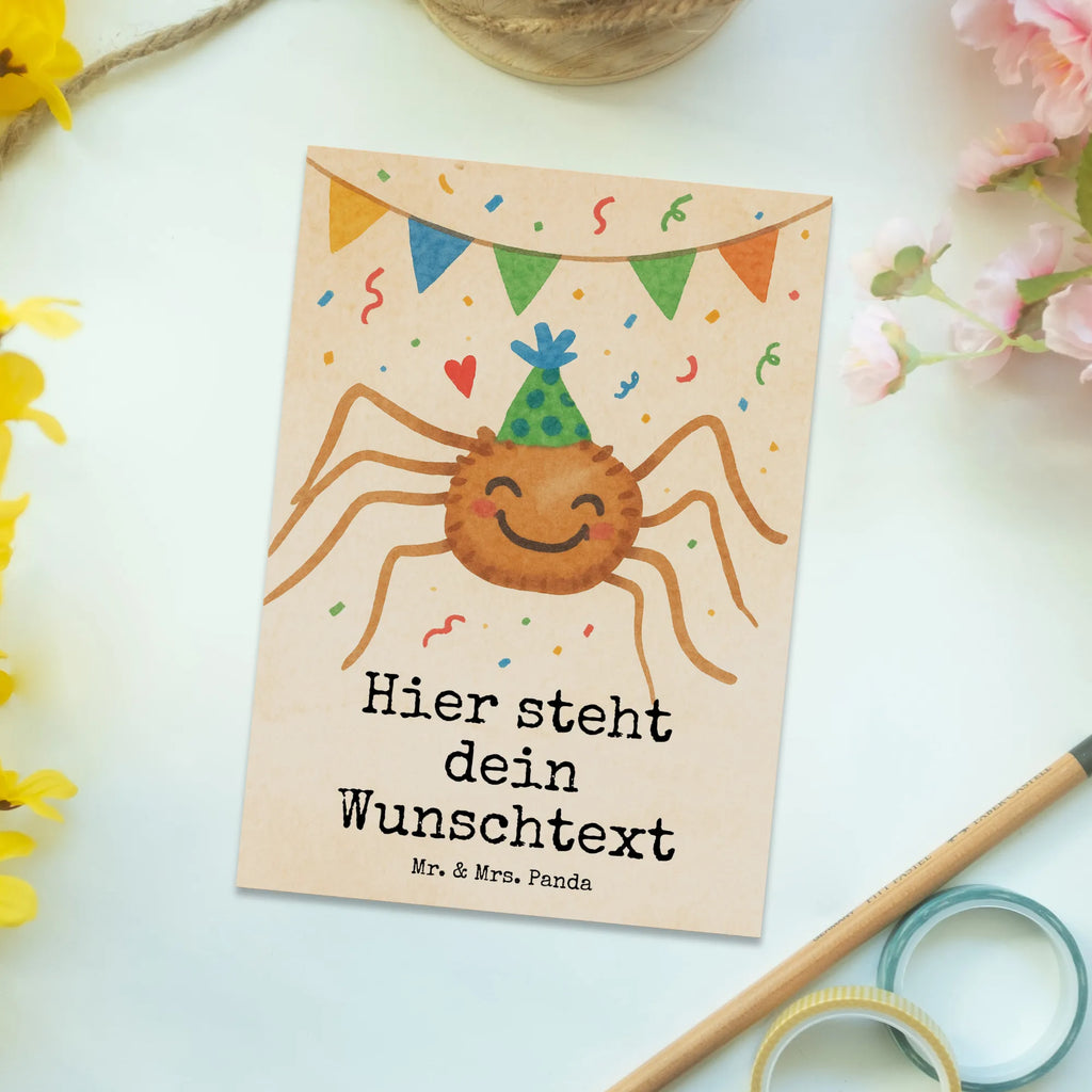 Personalisierte Postkarte Spinne Agathe Party Design Postkarte bedrucken, Einladung mit Namen, Geschenkkarte mit Wunschtext, Geschenkkarte mit Namen, Postkarte mit Wunschtext, Ansichtskarte mit Wunschtext, Grußkarte mit Namen, Postkarte mit Namen, Karte mit Namen, Ansichtskarte mit Namen, Einladung mit Wunschtext, Karte mit Wunschtext, Postkarte personalisierbar, Grußkarte mit Wunschtext, Spinne Agathe, Spinne, Agathe, Videos, Merchandise, Motivation, Wunder, Selbstliebe, Glück