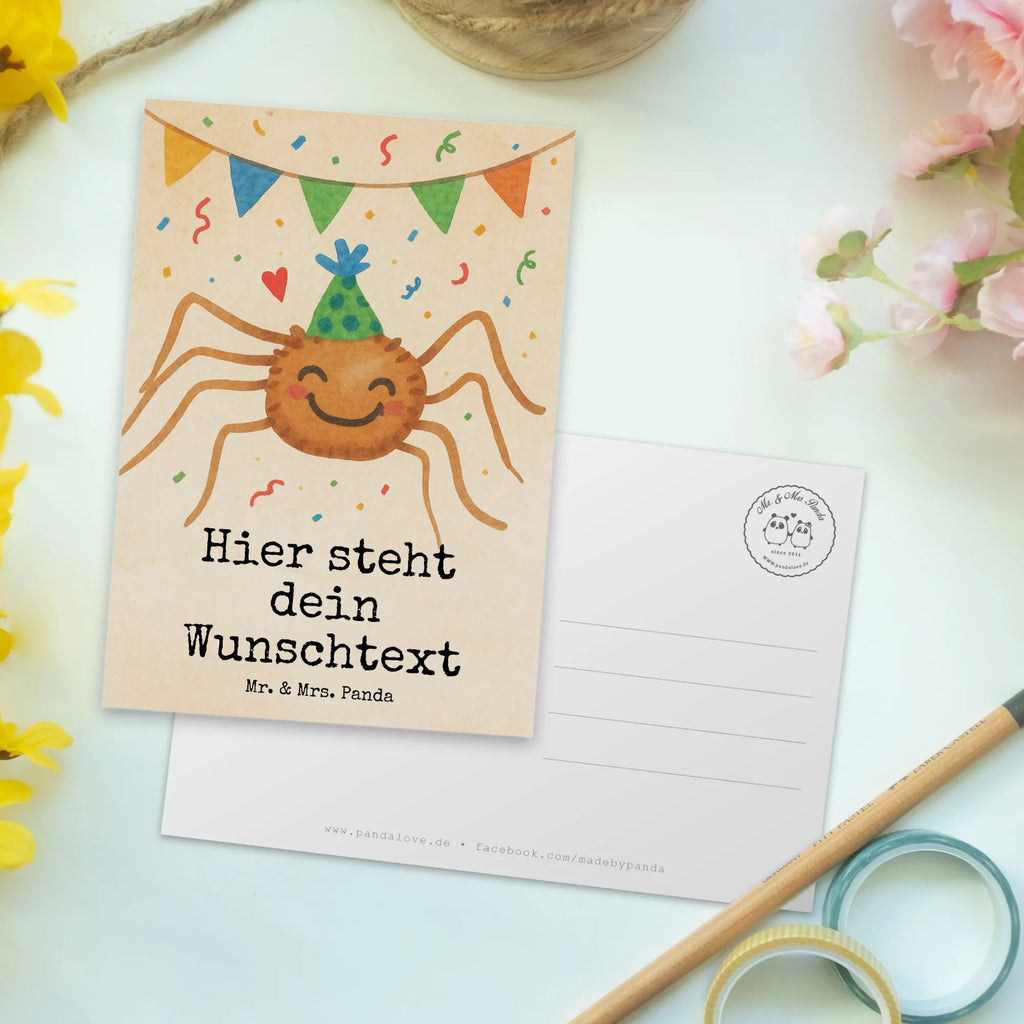 Personalisierte Postkarte Spinne Agathe Party Design Postkarte bedrucken, Einladung mit Namen, Geschenkkarte mit Wunschtext, Geschenkkarte mit Namen, Postkarte mit Wunschtext, Ansichtskarte mit Wunschtext, Grußkarte mit Namen, Postkarte mit Namen, Karte mit Namen, Ansichtskarte mit Namen, Einladung mit Wunschtext, Karte mit Wunschtext, Postkarte personalisierbar, Grußkarte mit Wunschtext, Spinne Agathe, Spinne, Agathe, Videos, Merchandise, Motivation, Wunder, Selbstliebe, Glück