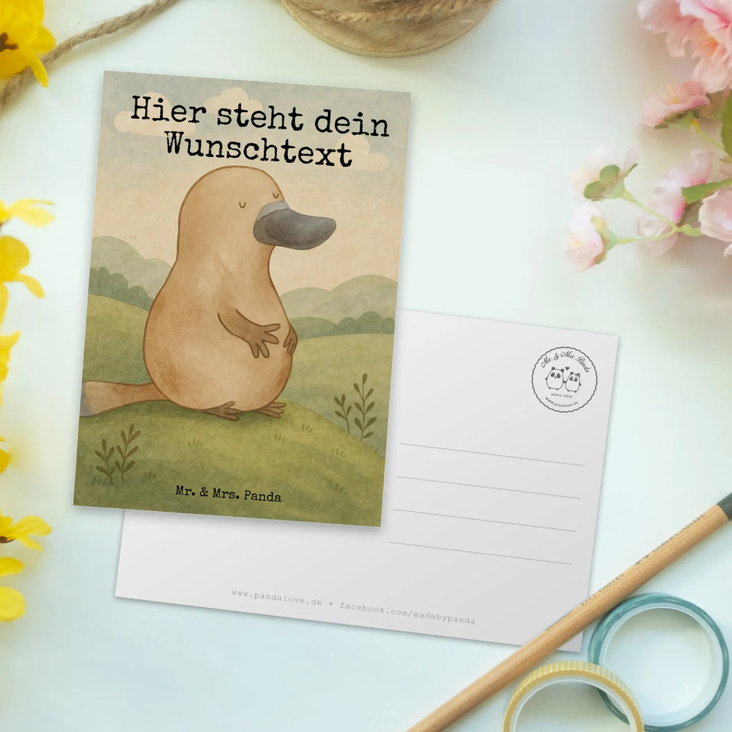 Personalised postcard platypus courage Design Karte mit Wunschtext, Geschenkkarte mit Namen, Postkarte personalisierbar, Postkarte mit Wunschtext, Einladung mit Namen, Postkarte mit Namen, Ansichtskarte mit Wunschtext, Geschenkkarte mit Wunschtext, Grußkarte mit Wunschtext, Karte mit Namen, Postkarte bedrucken, Ansichtskarte mit Namen, Grußkarte mit Namen, Einladung mit Wunschtext, Meerestiere, Meer, Urlaub, Lebensweisheit, mutig, Büro, Neustart, Schnabeltier, Schnabeltiere, Raodtrip, Neuanfang, Training, Mut, Arbeit, Motivation, Weltreise