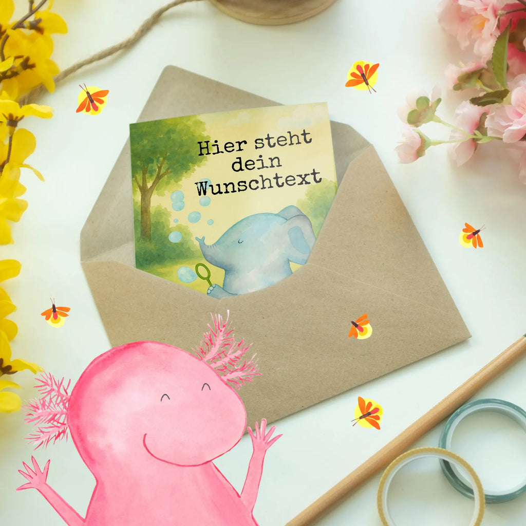 Personalised greetings card elephant soap bubbles Design Personalisierte Einladungskarte, Personalisierte Glückwunschkarte, Personalisierte Hochzeitskarte, Personalisierte Geburtstagskarte, Personalisierte Karte, Grußkarten personalisiert, Grußkarte selbst gestalten, Grußkarte mit persönlichen Nachrichten, Grußkarte mit Namen, Grußkarte als Geldgeschenk, Personalisierte Grußkarte, Personalisiertere Klappkarte, Grußkarte selber drucken, Tiermotive, Gute Laune, lustige Sprüche, Tiere, Elefanten, Dickhäuter, Liebesspruch, Rüsseltier, Heimat, Seifenblasen, Gefühl. Daheim, Liebesbeweis, Elefant, Liebe