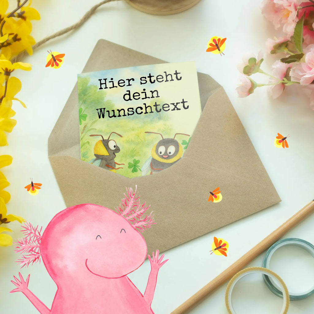 Personalisierte Grußkarte Hummeln Kleeblatt Design Personalisierte Grußkarte, Personalisierte Geburtstagskarte, Personalisierte Glückwunschkarte, Grußkarte mit Namen, Grußkarte selbst gestalten, Grußkarten personalisiert, Grußkarte mit persönlichen Nachrichten, Grußkarte als Geldgeschenk, Personalisierte Karte, Personalisierte Einladungskarte, Grußkarte selber drucken, Personalisierte Hochzeitskarte, Personalisiertere Klappkarte, Tiermotive, Gute Laune, lustige Sprüche, Tiere, glücklich sein, Biene Deko, glücklich werden, Spruch fröhlich, Biene, Spruch schön, Spruch positiv, Hummel