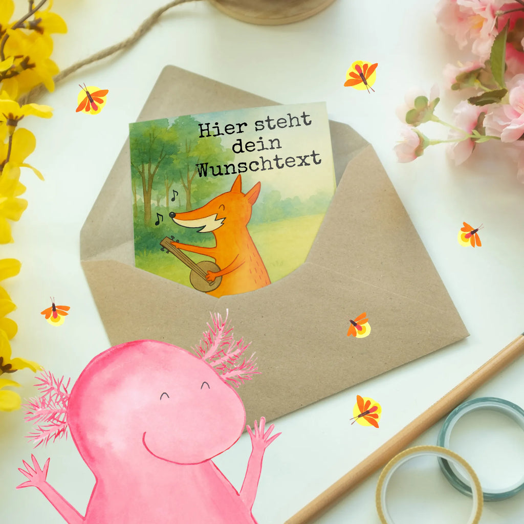 Spersonalizowana kartka z życzeniami Lis gitara Design Personalisierte Geburtstagskarte, Personalisierte Einladungskarte, Personalisierte Grußkarte, Grußkarte mit Namen, Grußkarten personalisiert, Personalisiertere Klappkarte, Grußkarte selber drucken, Personalisierte Karte, Personalisierte Hochzeitskarte, Grußkarte als Geldgeschenk, Grußkarte mit persönlichen Nachrichten, Personalisierte Glückwunschkarte, Grußkarte selbst gestalten, Fuchs, Musik Spruch, Füchse, Musikerin, Gitarre, Sängerin, Geschenk Musiker, Sänger
