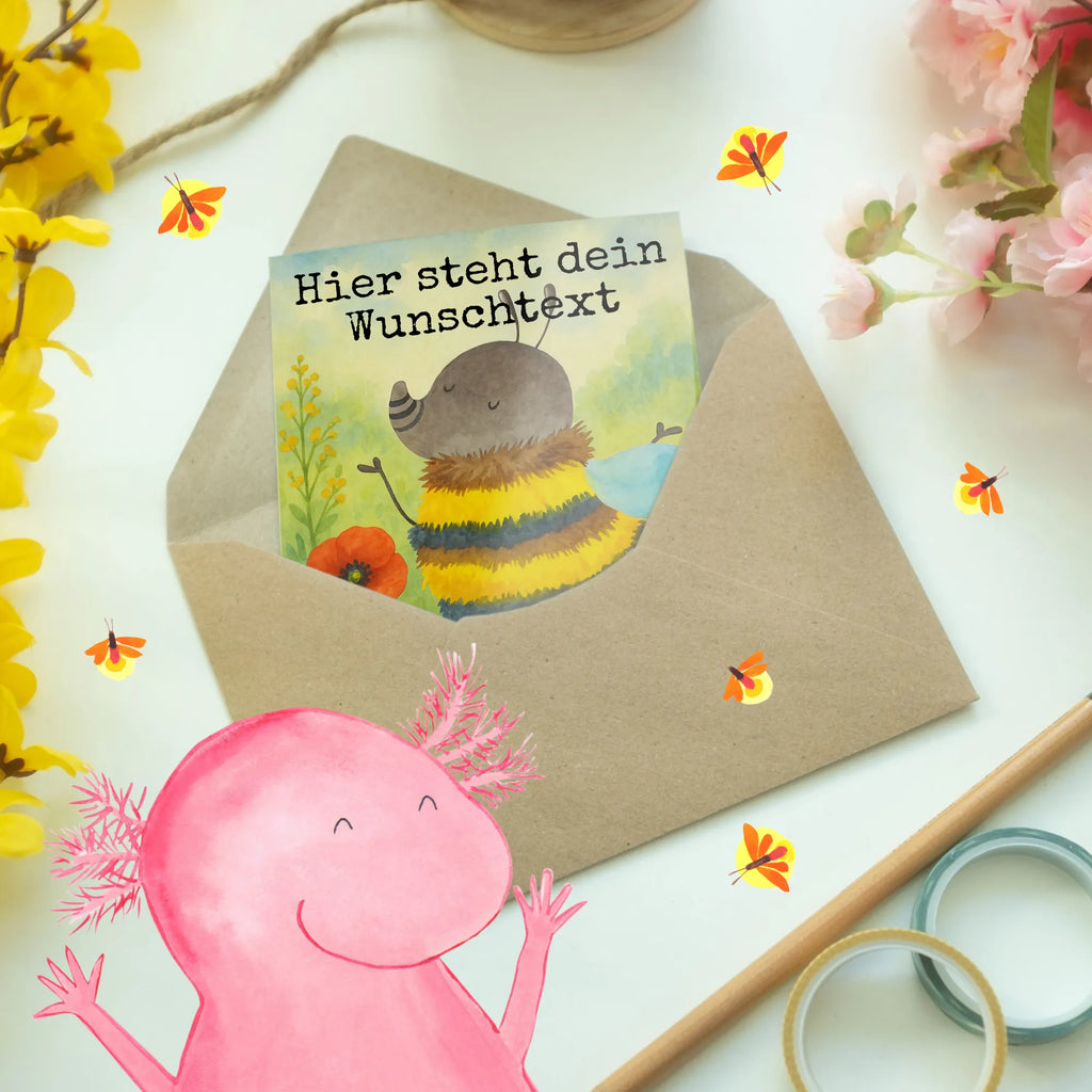 Personalised greetings card bumblebee fluffy Design Personalisierte Grußkarte, Grußkarte mit Namen, Personalisierte Geburtstagskarte, Grußkarte selber drucken, Grußkarte selbst gestalten, Personalisiertere Klappkarte, Personalisierte Karte, Grußkarten personalisiert, Personalisierte Hochzeitskarte, Personalisierte Glückwunschkarte, Personalisierte Einladungskarte, Grußkarte als Geldgeschenk, Grußkarte mit persönlichen Nachrichten, Tiermotive, Gute Laune, lustige Sprüche, Tiere, Flauschig, Biene, Hummel, Natur, Blume