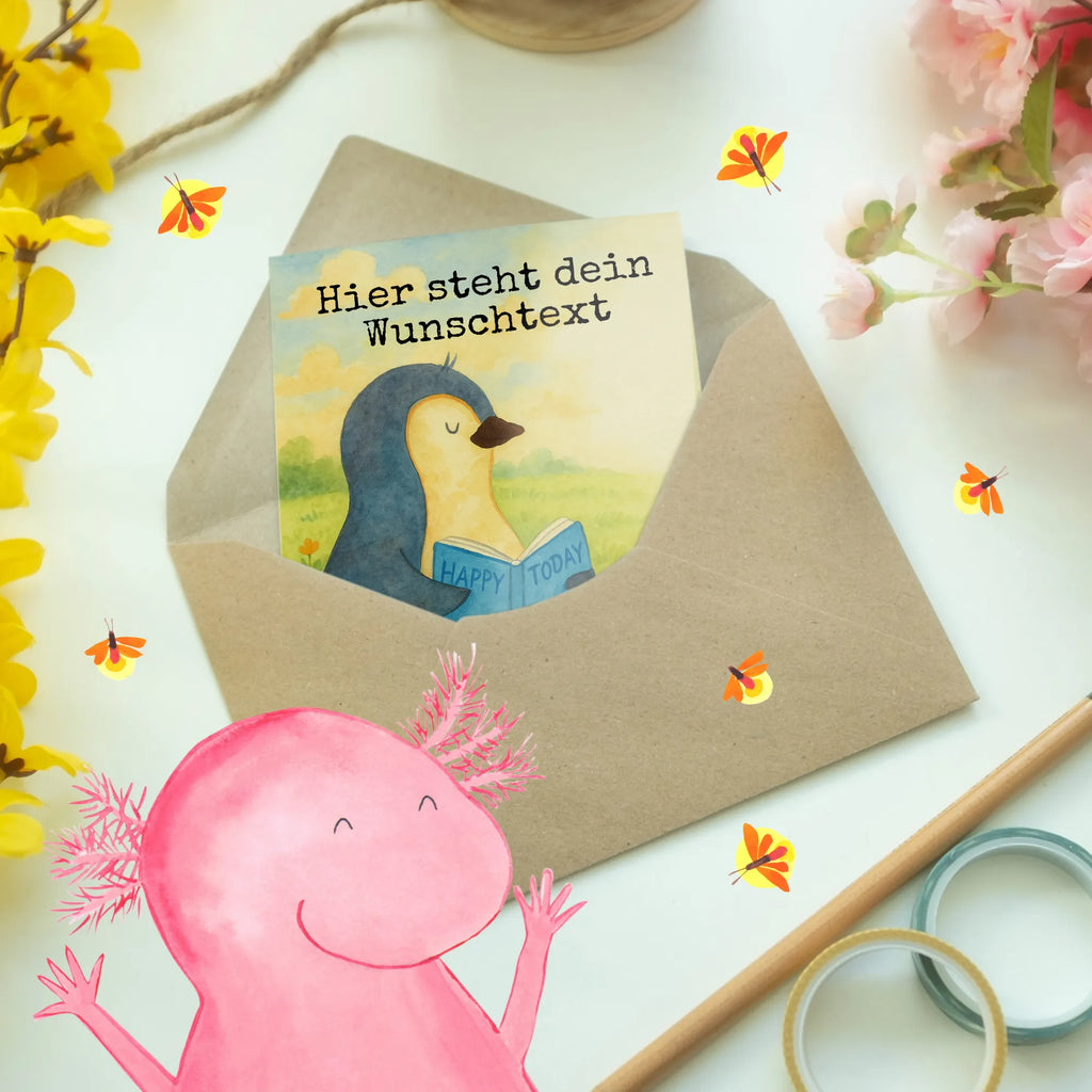 Personalised greetings card Penguin A book Design Grußkarte als Geldgeschenk, Personalisierte Glückwunschkarte, Personalisierte Geburtstagskarte, Grußkarte selber drucken, Personalisierte Hochzeitskarte, Grußkarte mit Namen, Personalisiertere Klappkarte, Personalisierte Karte, Grußkarte mit persönlichen Nachrichten, Personalisierte Grußkarte, Grußkarte selbst gestalten, Personalisierte Einladungskarte, Grußkarten personalisiert, Pinguin, Bücherwurm, Lesen, Nichtstun, Faulenzen, Pinguine, Urlaub, Ferien, Buch, Freizeit